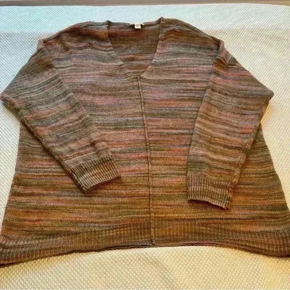 ANA XL brown V-neck sweater - Picture 10 of 10